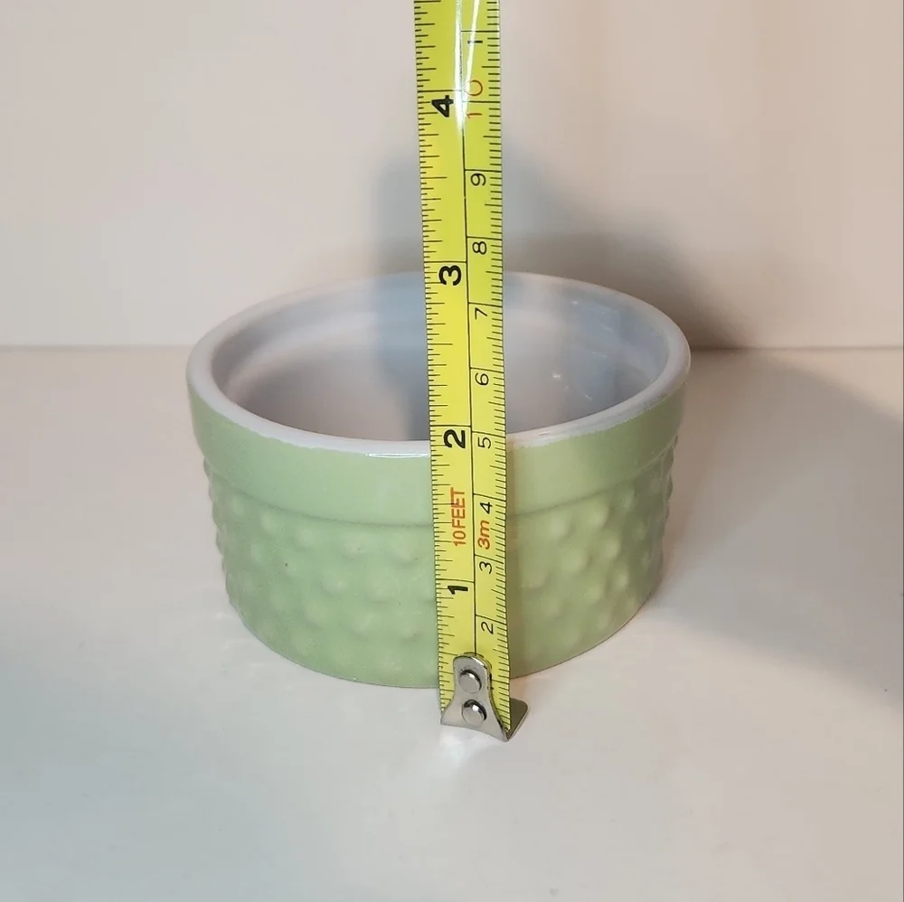 Green Pier 1 Imports Ramekin Dish Baking Soufflé Bowl